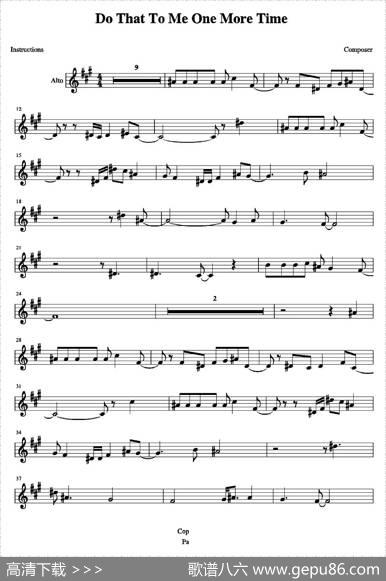 DOTHATTOMEONEMORETIME（中音萨克斯）