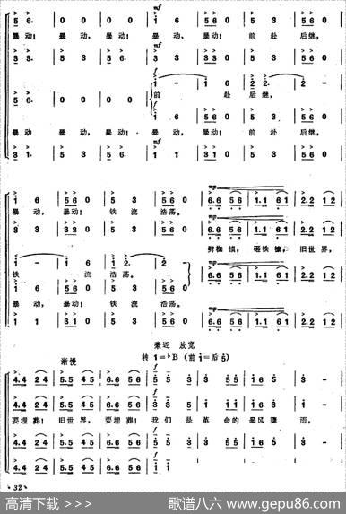 《毛泽东同志主办农民运动讲习所颂歌》组曲：七、高举红旗上井冈