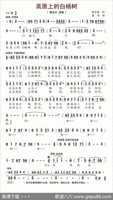 高原上的白杨树 - 邵永强|塞音