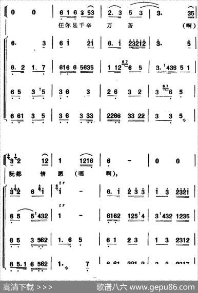 [芗剧曲调]合奏总谱：七字仔哭（选自《九命沉冤》）|集体记谱