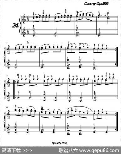 《车尔尼练习曲》OP.599之021-030