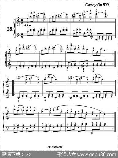 《车尔尼练习曲》OP.599之031-040