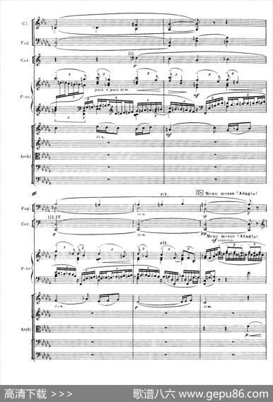 拉赫玛尼诺夫第三钢琴协奏曲总谱完整版（P41—60）|谢尔盖·瓦西里耶维奇·拉赫玛尼诺夫
