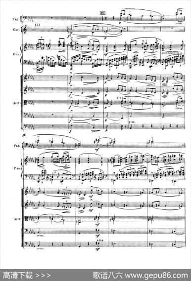 拉赫玛尼诺夫第三钢琴协奏曲总谱完整版（P41—60）|谢尔盖·瓦西里耶维奇·拉赫玛尼诺夫