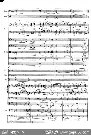拉赫玛尼诺夫第三钢琴协奏曲总谱完整版（P41—60）|谢尔盖·瓦西里耶维奇·拉赫玛尼诺夫