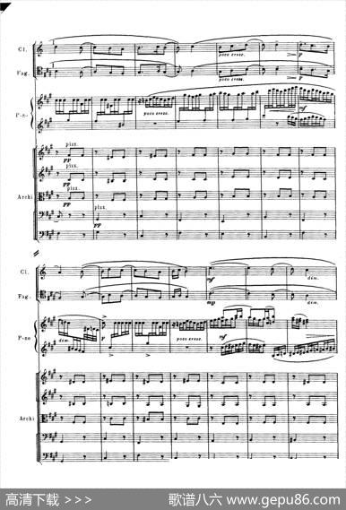 拉赫玛尼诺夫第三钢琴协奏曲总谱完整版（P41—60）|谢尔盖·瓦西里耶维奇·拉赫玛尼诺夫