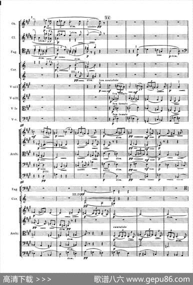拉赫玛尼诺夫第三钢琴协奏曲总谱完整版（P41—60）|谢尔盖·瓦西里耶维奇·拉赫玛尼诺夫