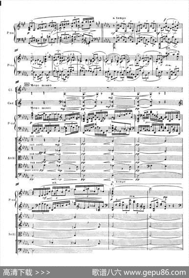 拉赫玛尼诺夫第三钢琴协奏曲总谱完整版（P41—60）|谢尔盖·瓦西里耶维奇·拉赫玛尼诺夫