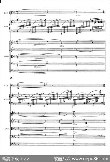 拉赫玛尼诺夫第三钢琴协奏曲总谱完整版（P81—100）|谢尔盖·瓦西里耶维奇·拉赫玛尼诺夫
