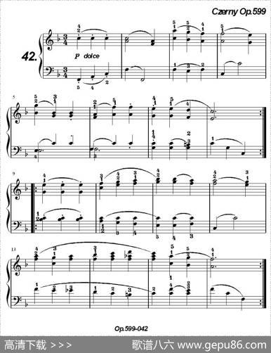 《车尔尼练习曲》OP.599之041-050
