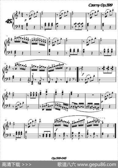 《车尔尼练习曲》OP.599之041-050