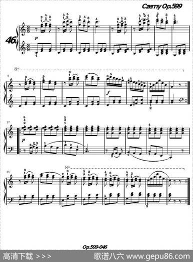 《车尔尼练习曲》OP.599之041-050