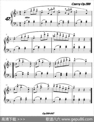 《车尔尼练习曲》OP.599之041-050
