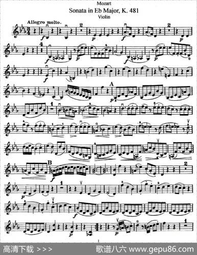 SonatainEbMajorK.481