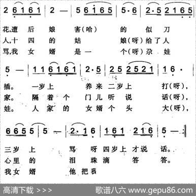 红花花，蓝花花（焉耆回族民歌）|马凤岐记录