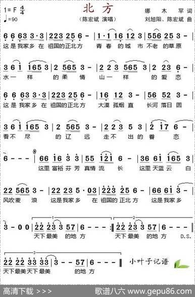 北方（娜木罕词刘旭阳、陈宏斌曲） - 娜木罕|刘旭阳、陈宏斌