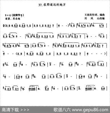 在那遥远的地方（刘凤山改编版）|王洛宾曲、刘凤山改编