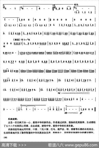 中华情（器乐组曲）|徐沛东曲、刘凤山改编