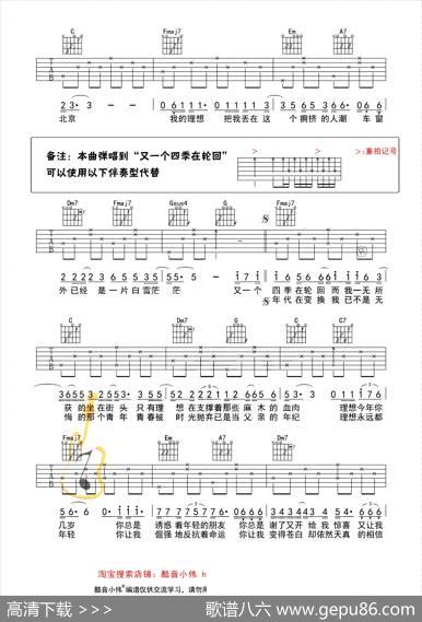 理想（酷音小伟编配、C调简单版） - 赵雷|赵雷