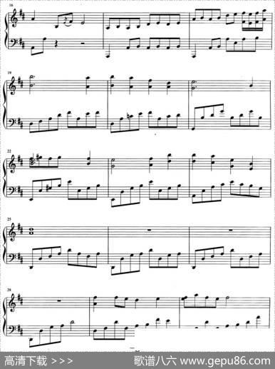 流行歌曲改编的钢琴曲：知道不知道 - 姚谦|王黎光改编