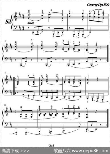 《车尔尼练习曲》OP.599之051-060