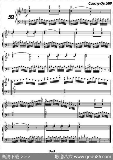 《车尔尼练习曲》OP.599之051-060