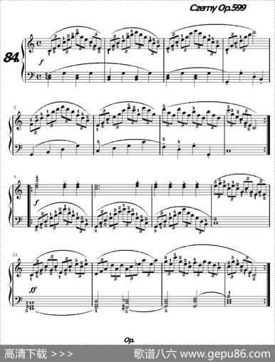 《车尔尼练习曲》OP.599之081-090