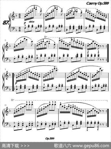 《车尔尼练习曲》OP.599之081-090