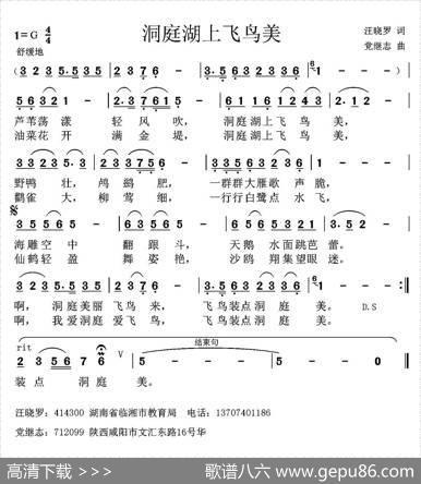 洞庭湖上飞鸟美 - 汪晓罗|党继志