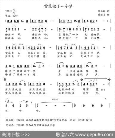 雪花做了一个梦 - 张立国|党继志