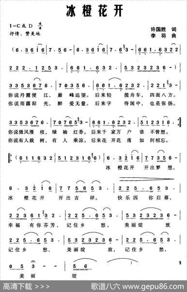 冰橙花开 - 许国胜|李羽