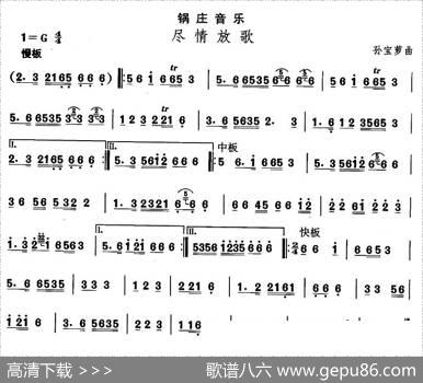 中国民族民间舞曲选（七)藏族舞蹈：锅庄-尽情放）|孙宝萝
