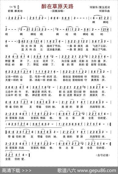 醉在草原天路 - 何丽华/窦玉成|何丽华