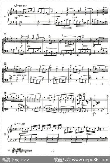 十二首小前奏曲（为初学者而作的练习曲）|巴赫