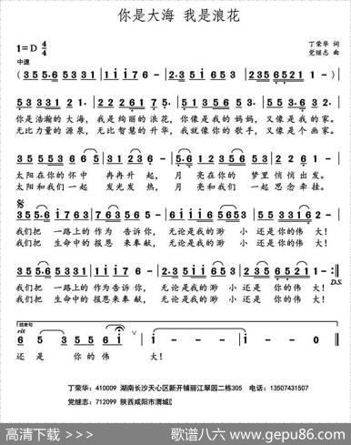 你是大海我是浪花 - 丁荣华|党继志