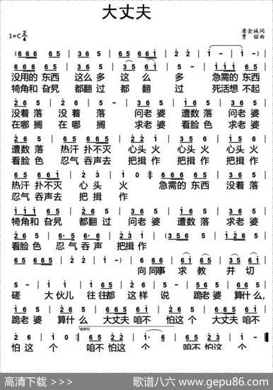大丈夫（唐金城词贾铭曲） - 唐金城|贾铭