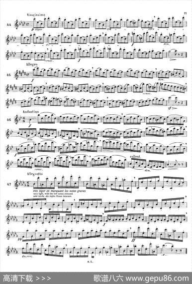 简易练习曲100首|Moyse（莫伊斯）