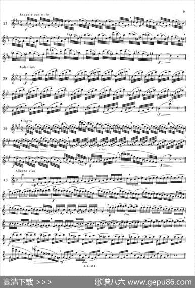简易练习曲100首|Moyse（莫伊斯）