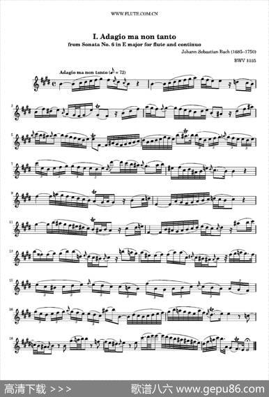 AdagioMaNonTanto（BWV1035）|巴赫