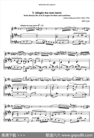 AdagioMaNonTanto（BWV1035）|巴赫