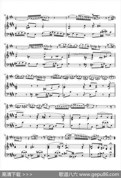 AdagioMaNonTanto（BWV1035）|巴赫