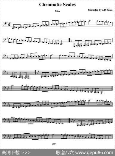 ChromaticScales-Tuba（大号练习教材选曲）