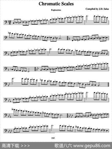 ChromaticScales-Euphonium（上低音号练习教材选曲）