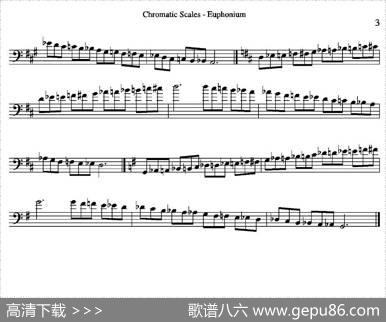 ChromaticScales-Euphonium（上低音号练习教材选曲）