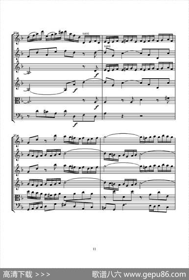 D小调无伴奏协奏曲（总谱）|J.SBACH