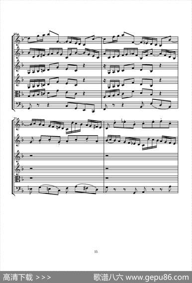 D小调无伴奏协奏曲（总谱）|J.SBACH