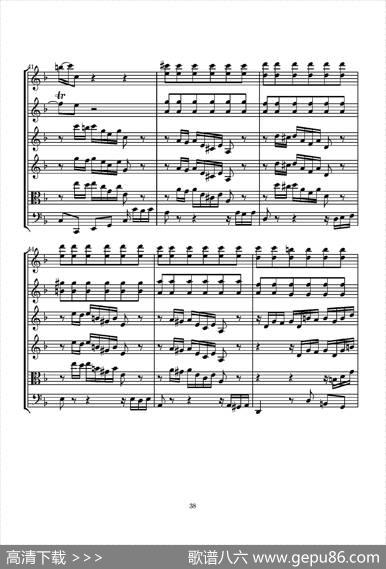 D小调无伴奏协奏曲（总谱）|J.SBACH