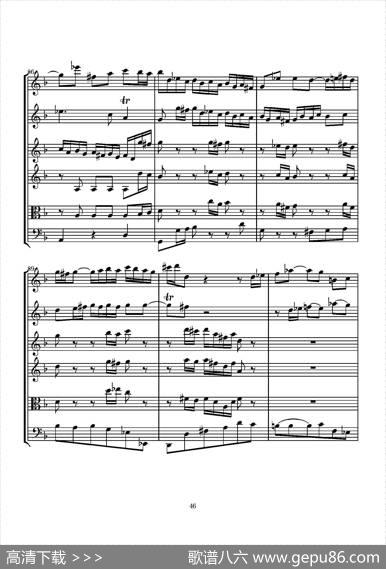 D小调无伴奏协奏曲（总谱）|J.SBACH
