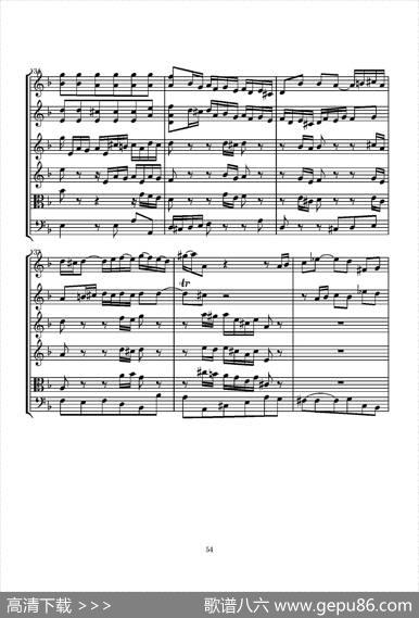 D小调无伴奏协奏曲（总谱）|J.SBACH