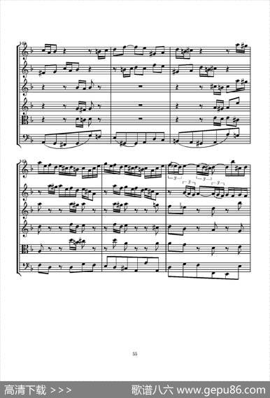 D小调无伴奏协奏曲（总谱）|J.SBACH